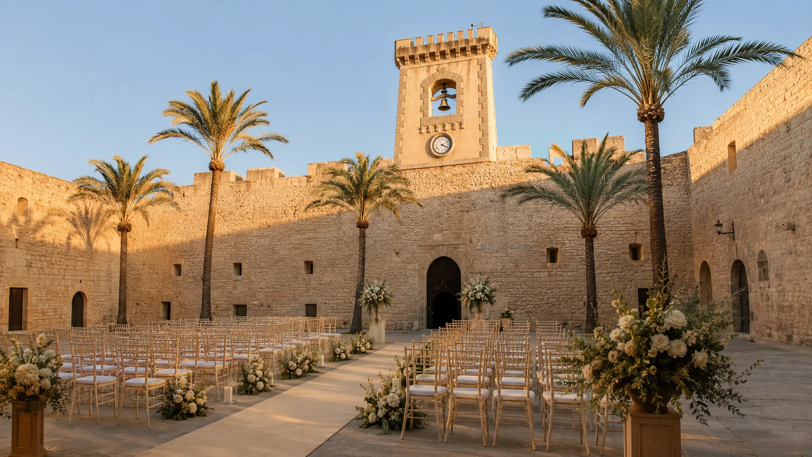 Castle-inspired destination wedding in Alicante