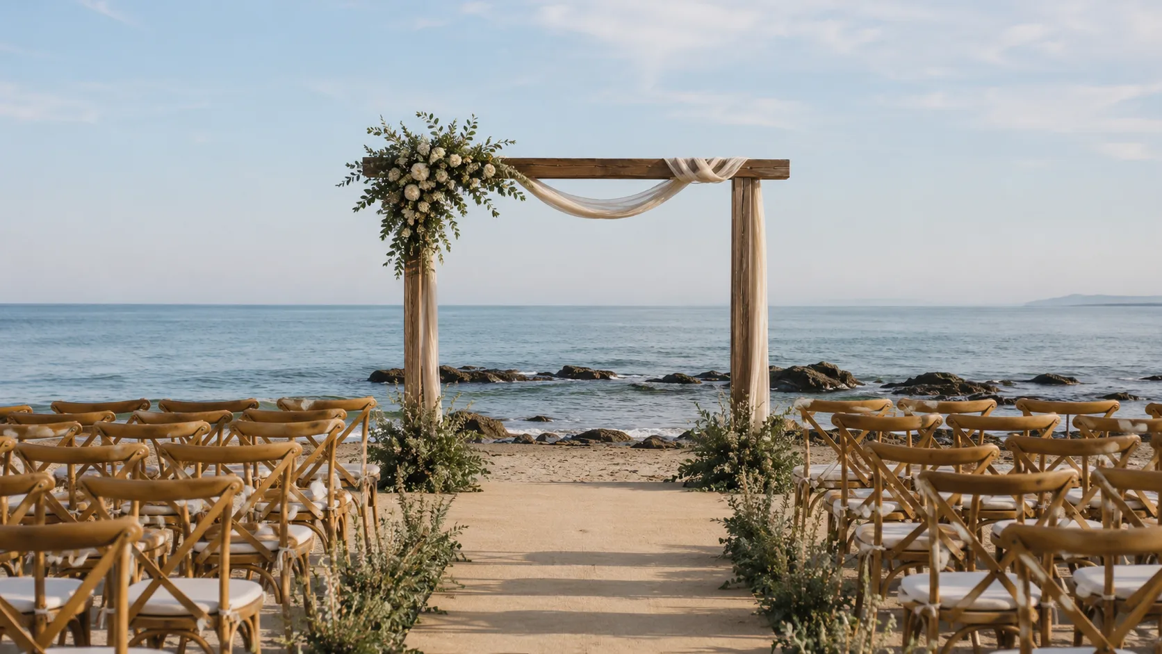 Seaside wedding ceremony on Costa Blanca